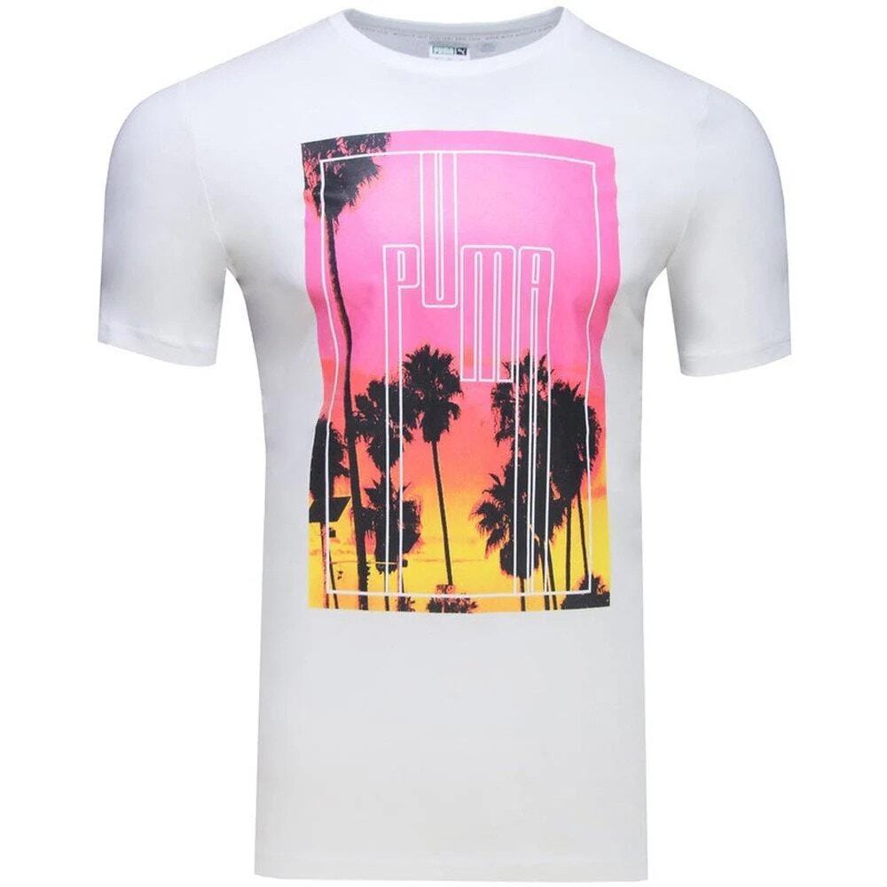 NEW Puma Men's Regular Fit Graphic T-Shirt White Size Large 53090857